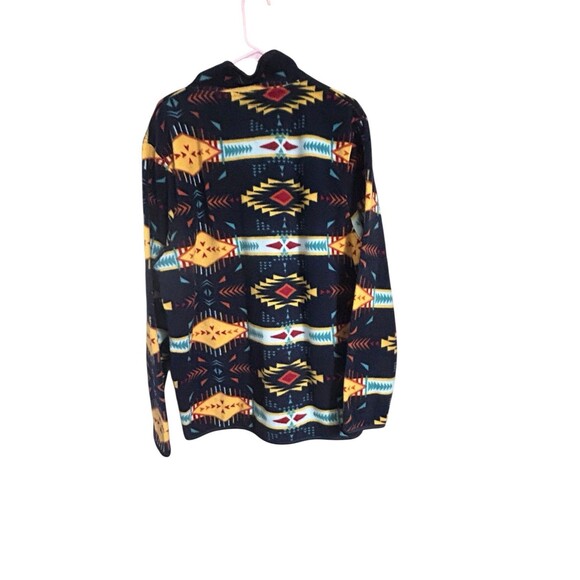 MASSIVE OUTDOOR Hiking Jacket Mens XL Fleece Hoodie Sweatshirt Aztec Southwest - Picture 2 of 6